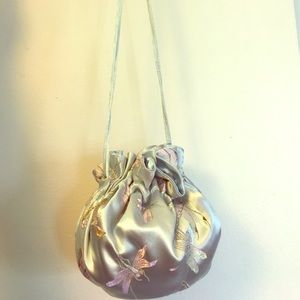 Satin drawstring bag